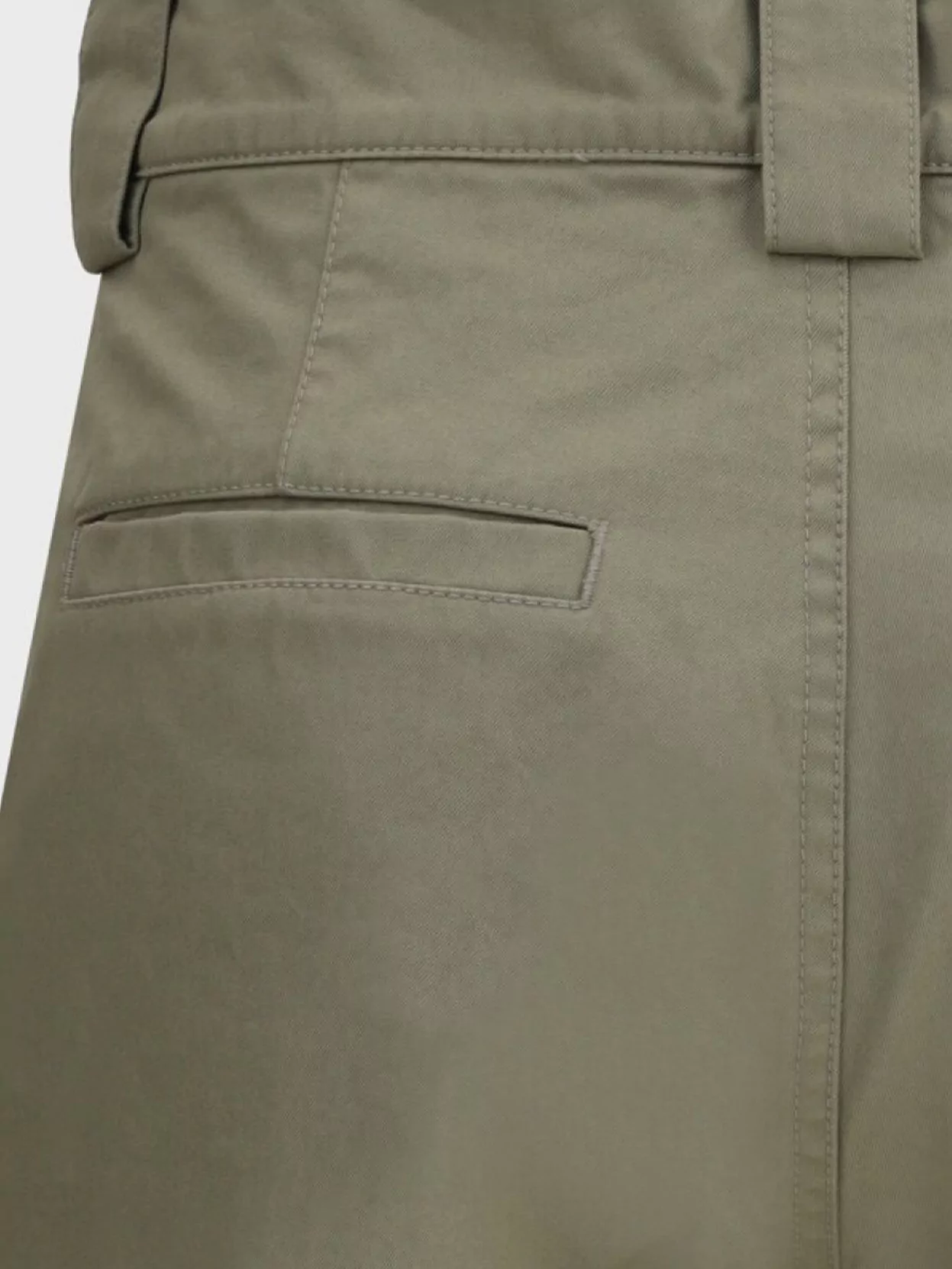 Balenciaga Flare Cotton Pants Button Detail