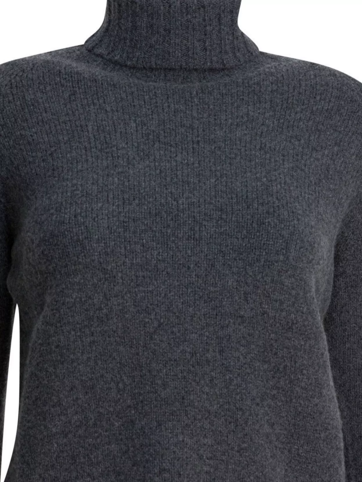 Drumohr Long Sleeve Turtleneck Knitwear With Ribbed Hem