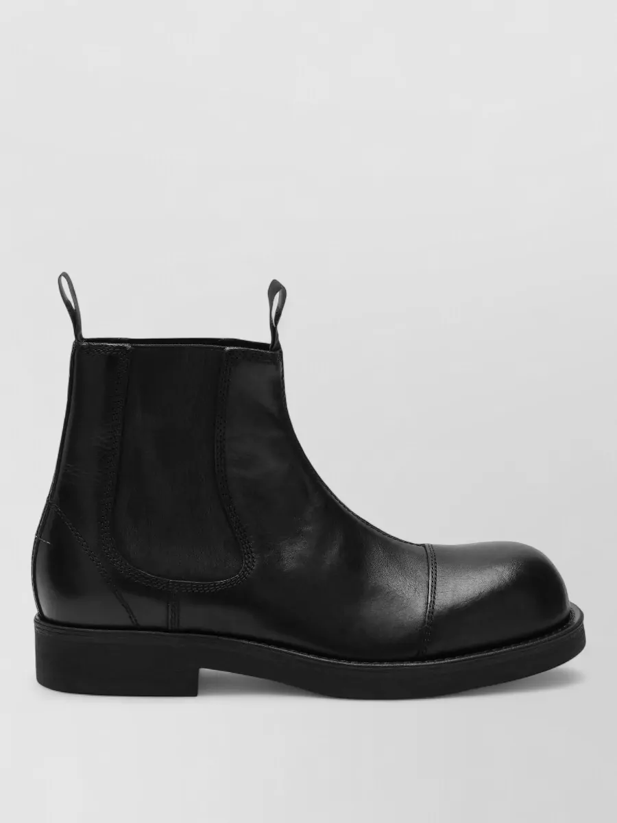 Mm6 Maison Margiela leather chelsea ankle boots