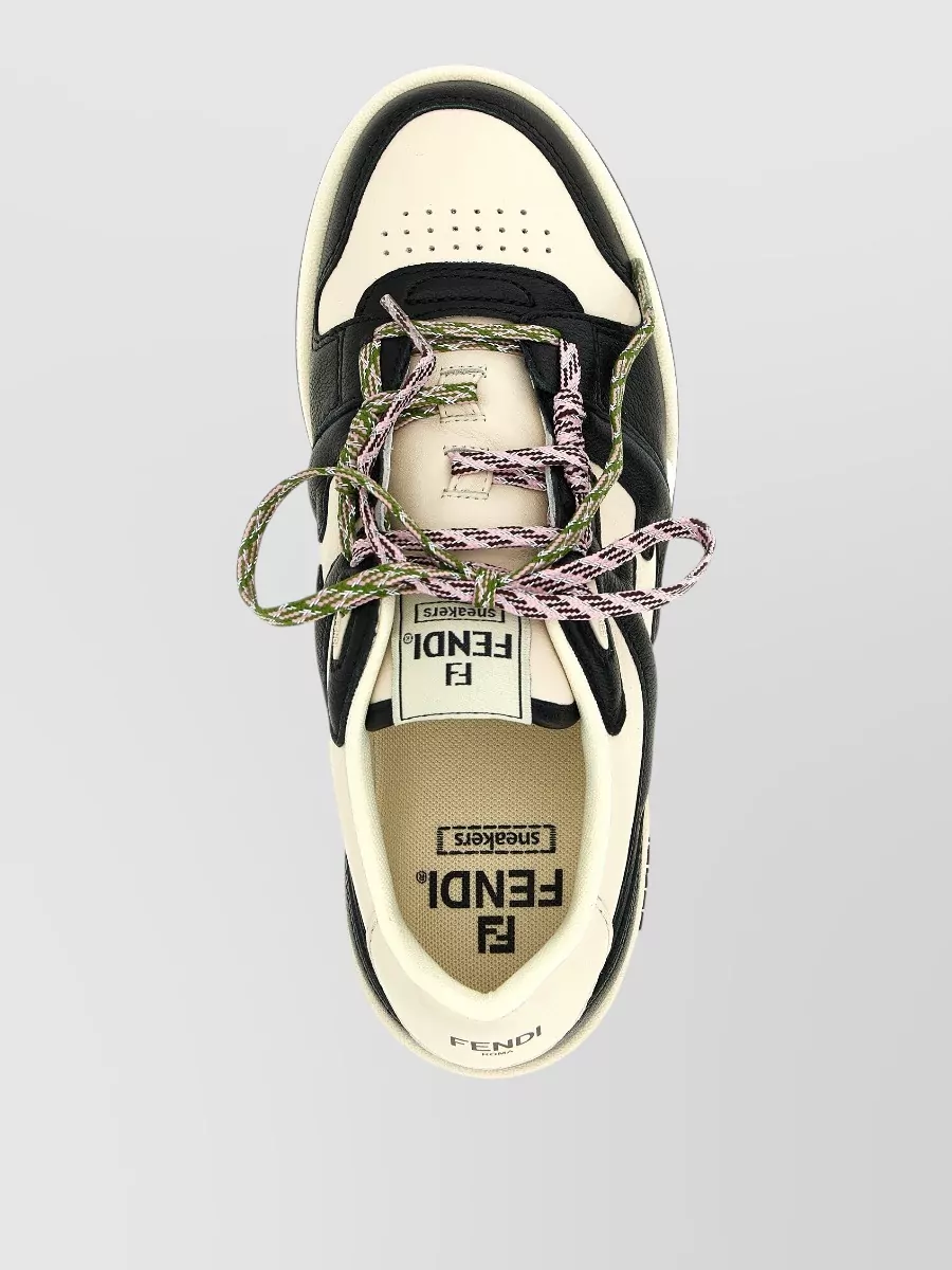 Fendi Leather Low-Top Sneakers