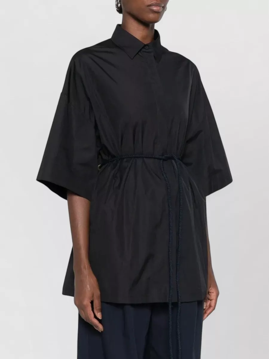 Max Mara Cotton Short-Sleeve Blouse
