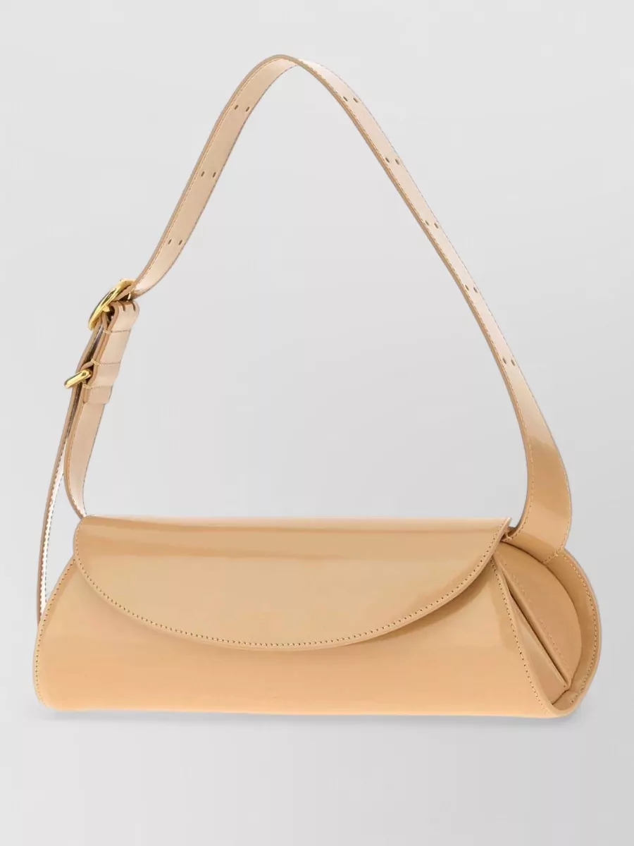 Jil Sander cannolo small leather clutch bag