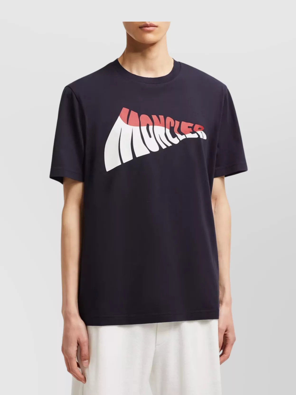Moncler Crewneck Graphic Print Short Sleeves T-Shirt