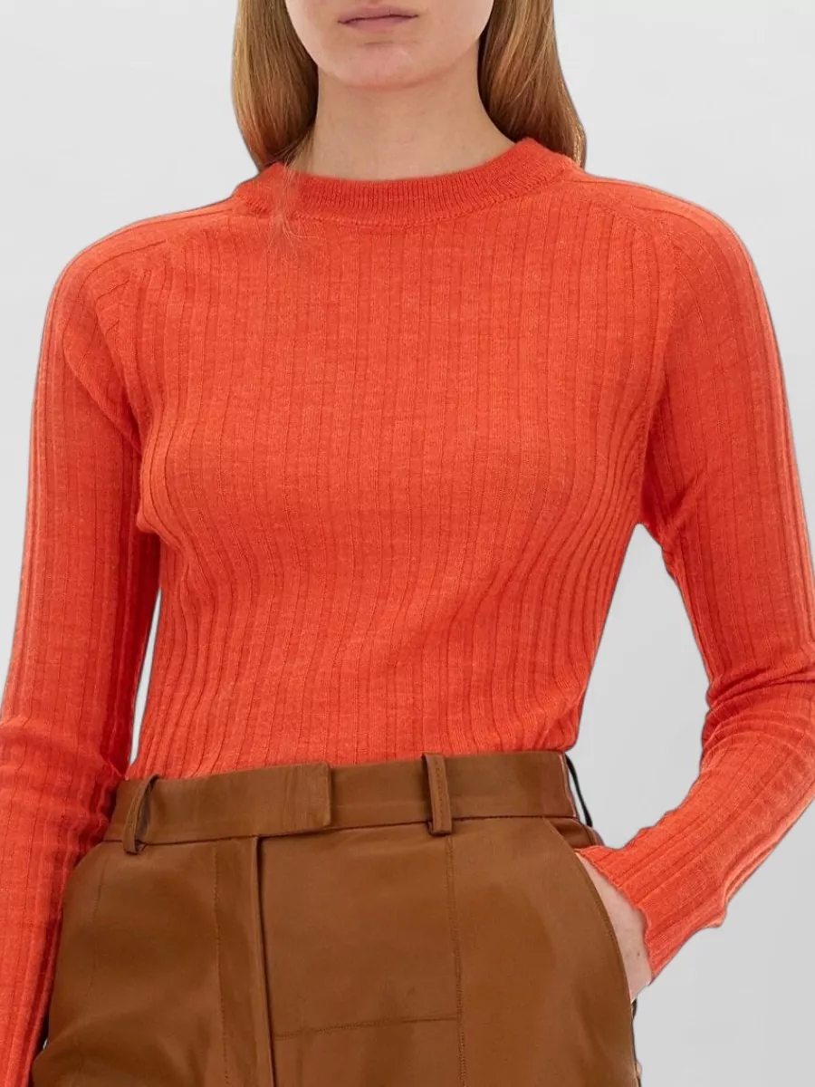 Alysi Ribbed Slim-Fit Knitted Top