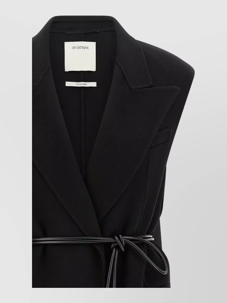 Sportmax Wool Single Breasted Coat