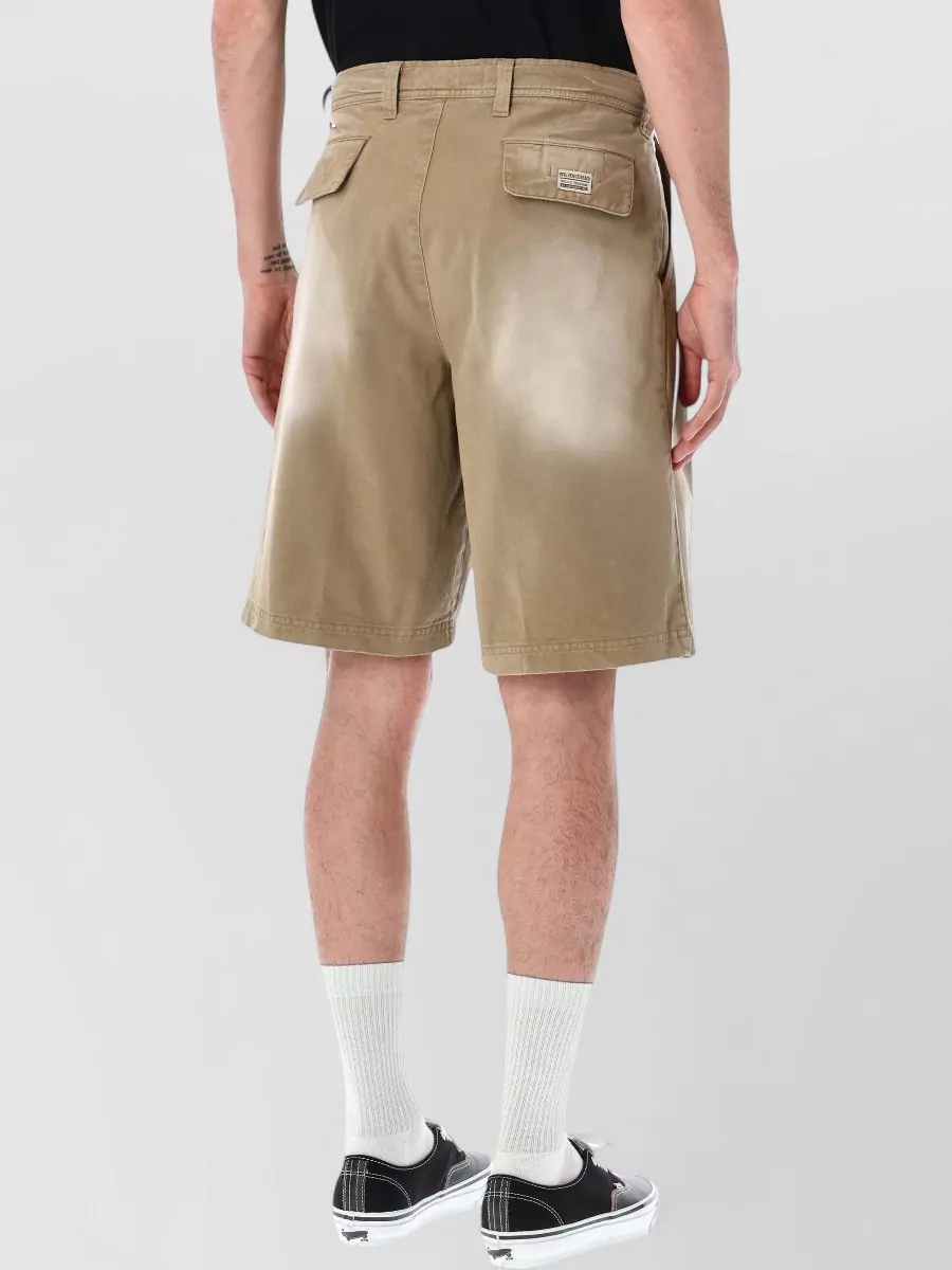 Erl Cotton Pleated Tailored Shorts