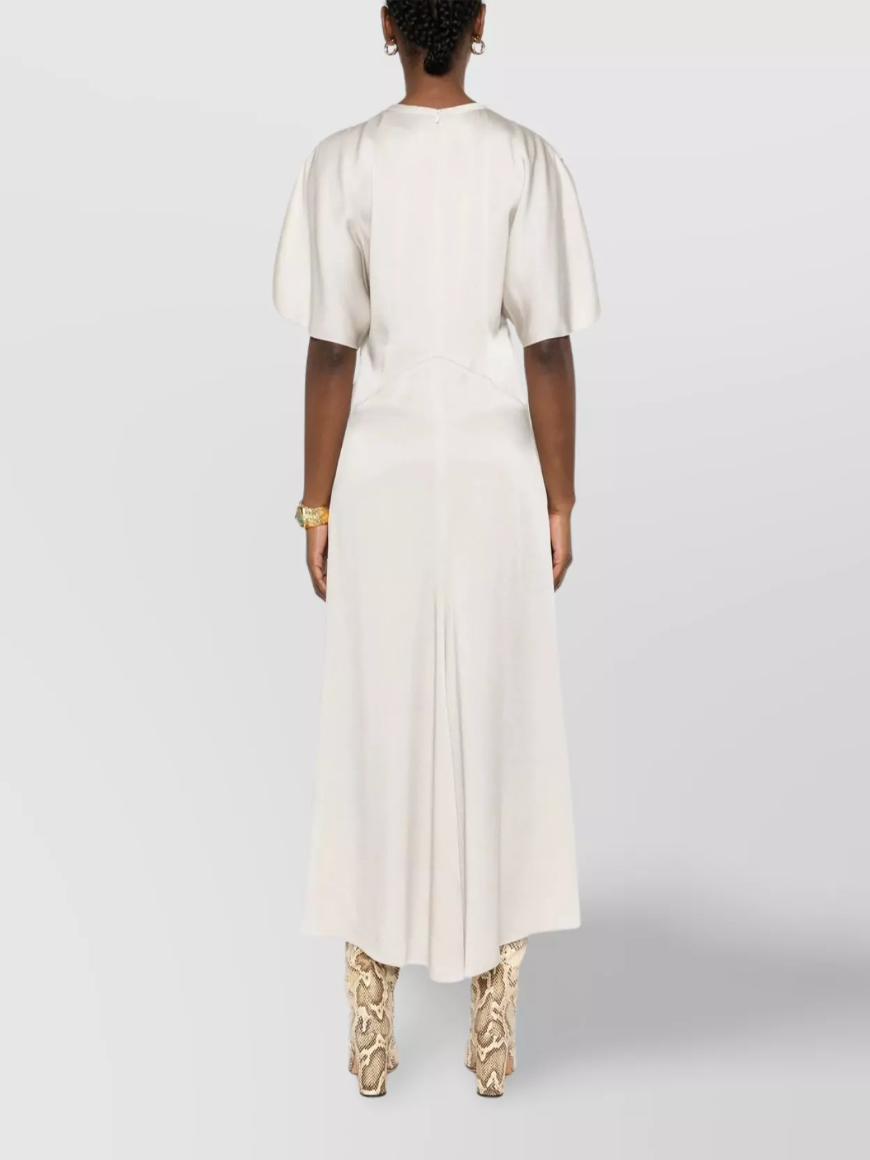 ISABEL MARANT KEANY MIDI DRESS FLUTTER SLEEVES