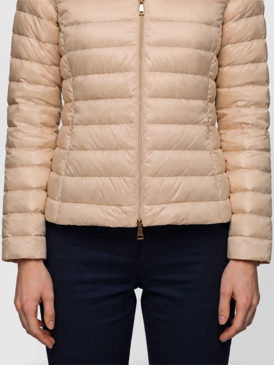 Moncler down slim-fit hooded short puffer jacket