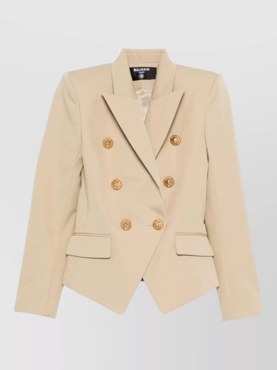 Balmain Cotton double-breasted blazer