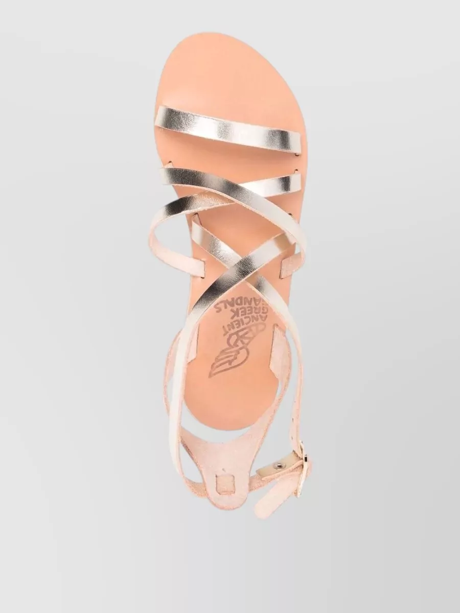 Ancient Greek Sandals Leather Flat Sandals