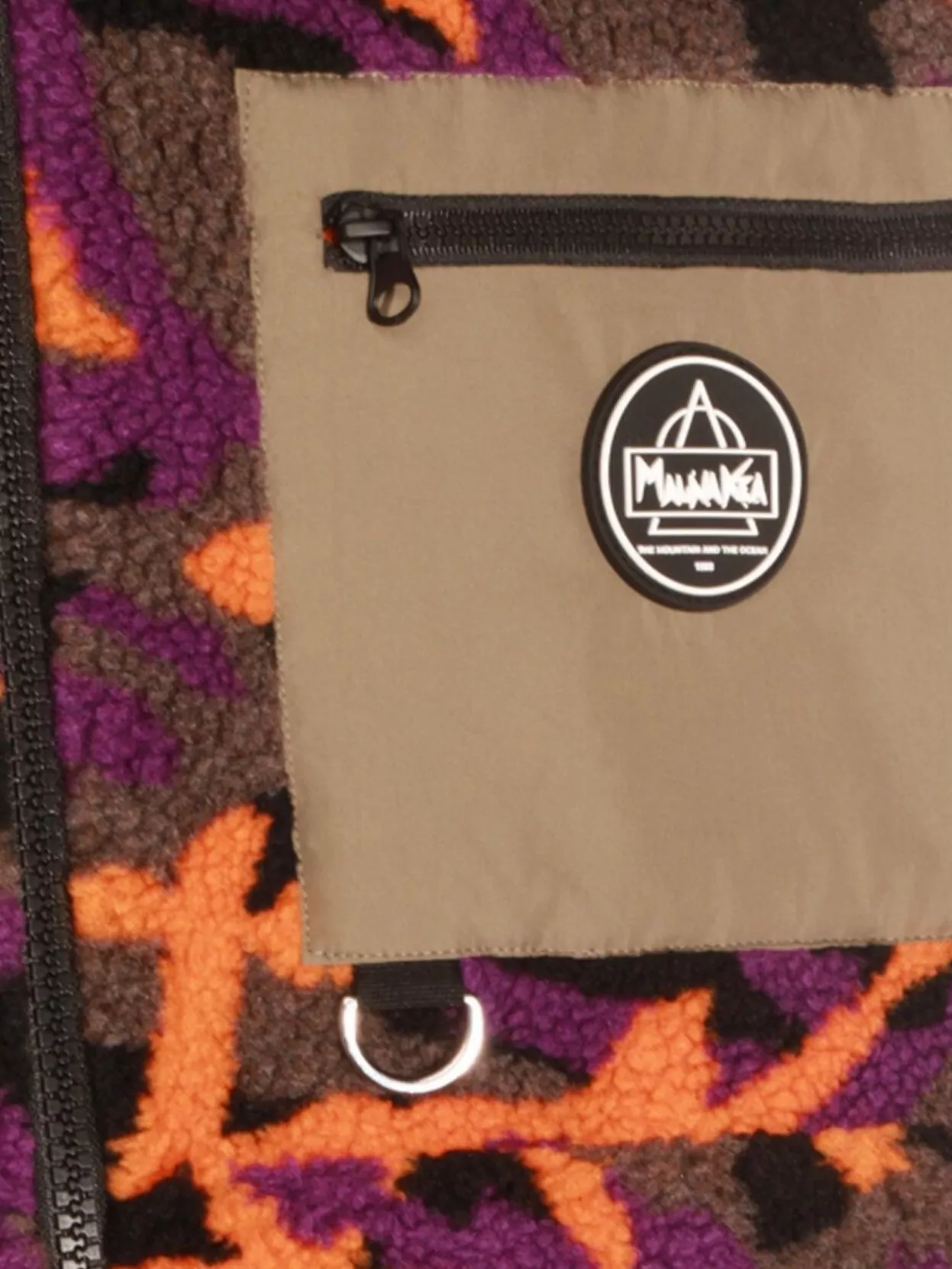 Mauna Kea Hooded Jacket With Zip Pocket And Ribbed Cuffs