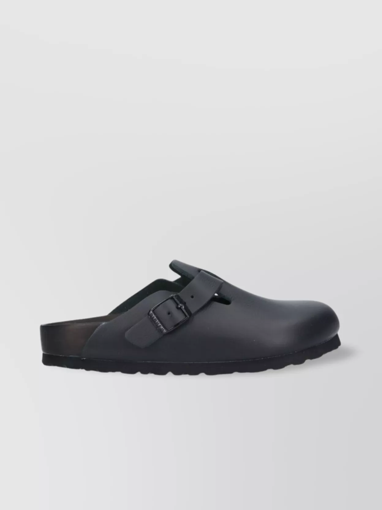Birkenstock Buckle Detail Mules With Closed Back In Blue