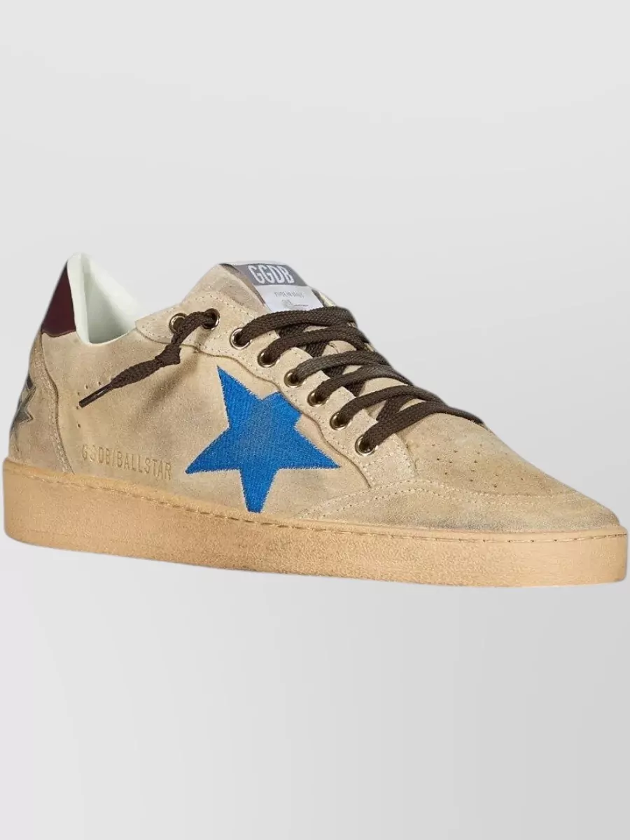 Golden Goose Suede Leather Low-Top Sneakers