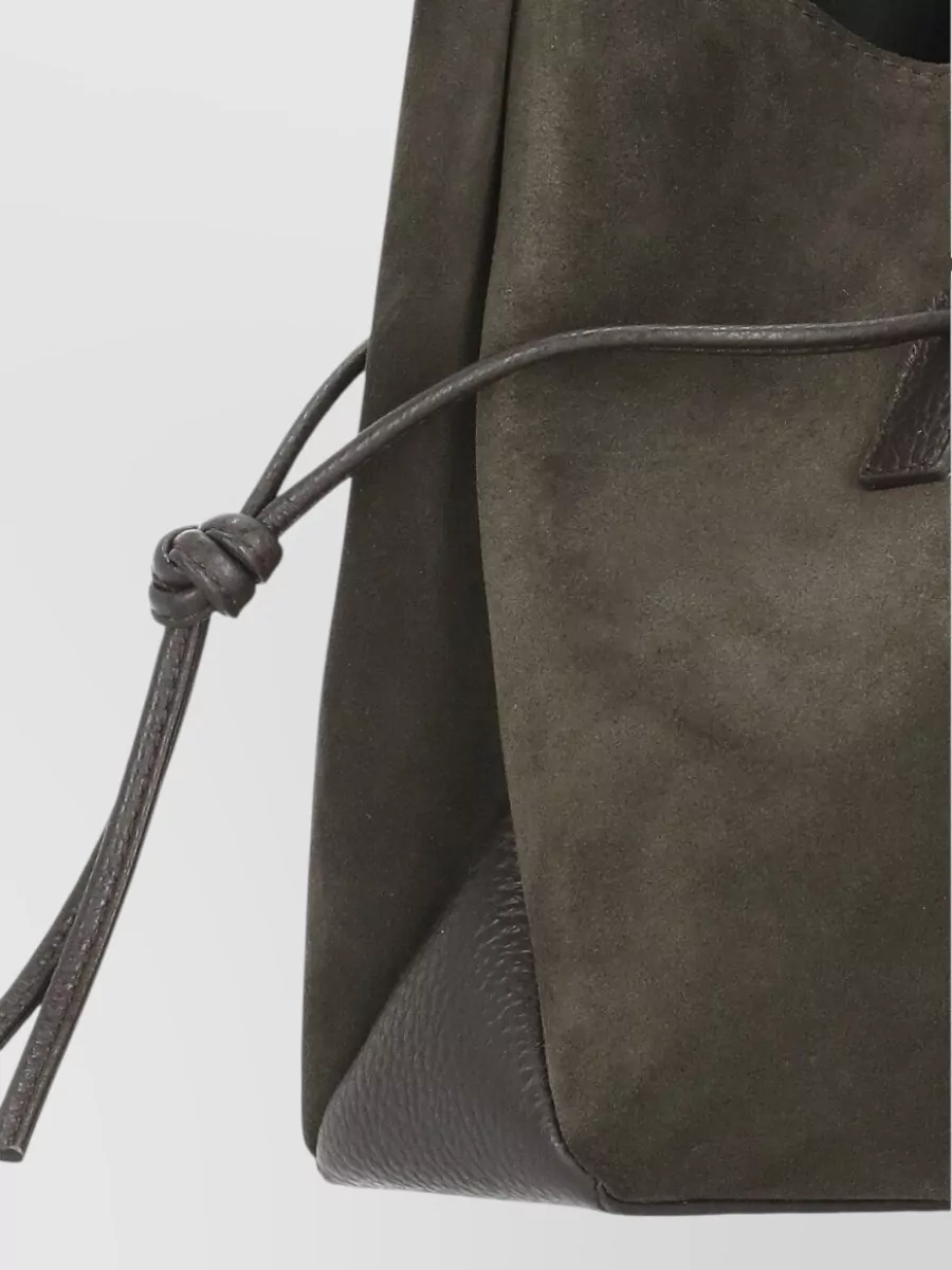 Yuzefi Na Na Leather Draped Tote Bag
