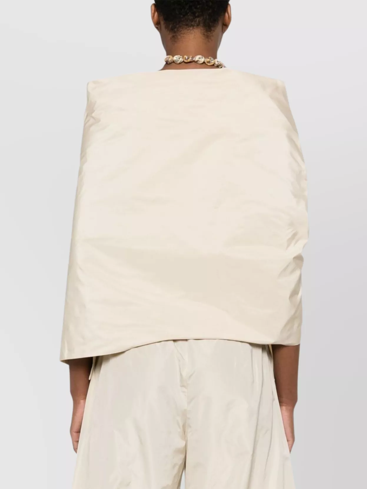 Shop P.a.r.o.s.h Draped Knot Sleeveless Wrap Jacket