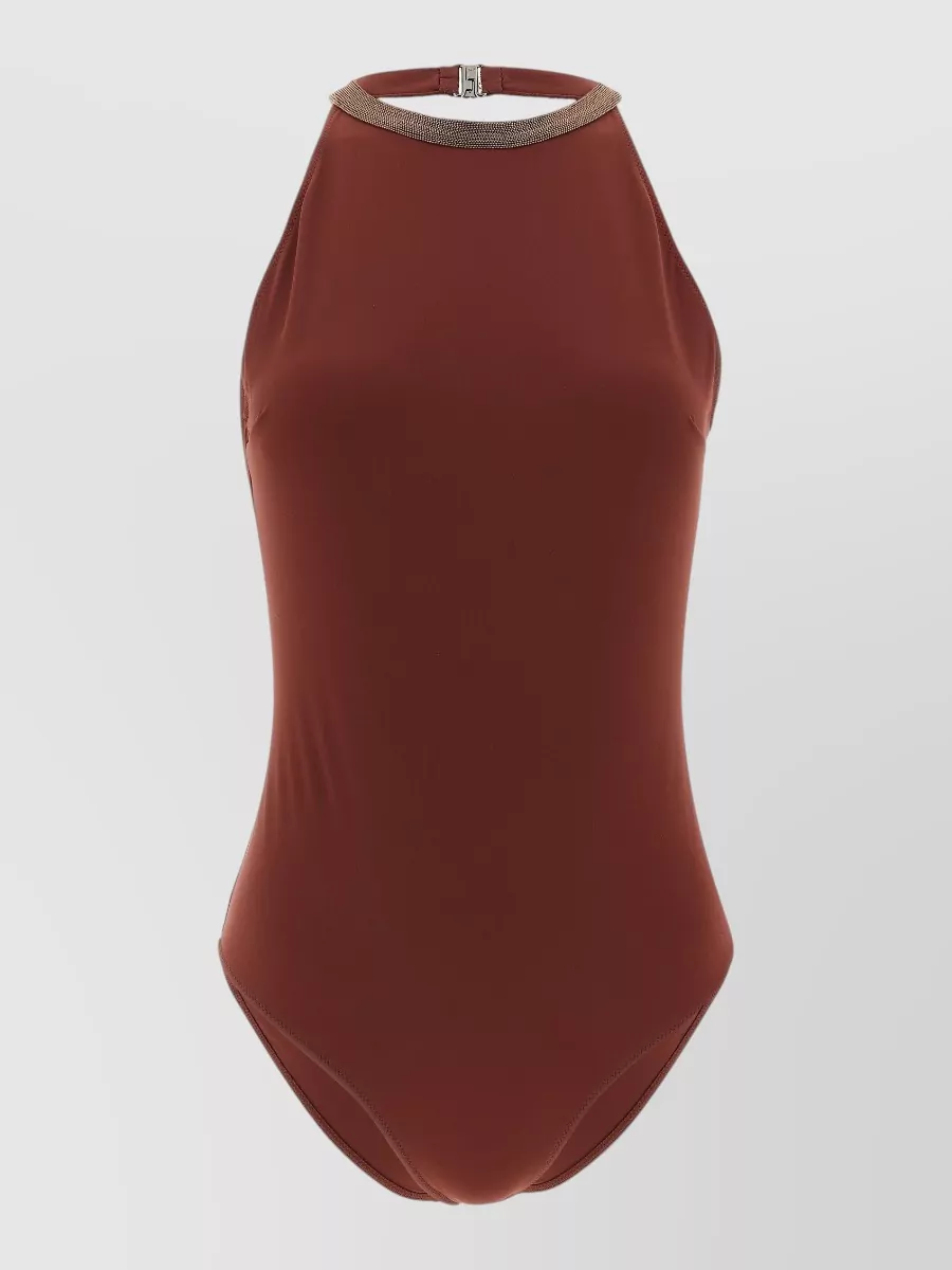 Brunello Cucinelli Halterneck one-piece swimsuit