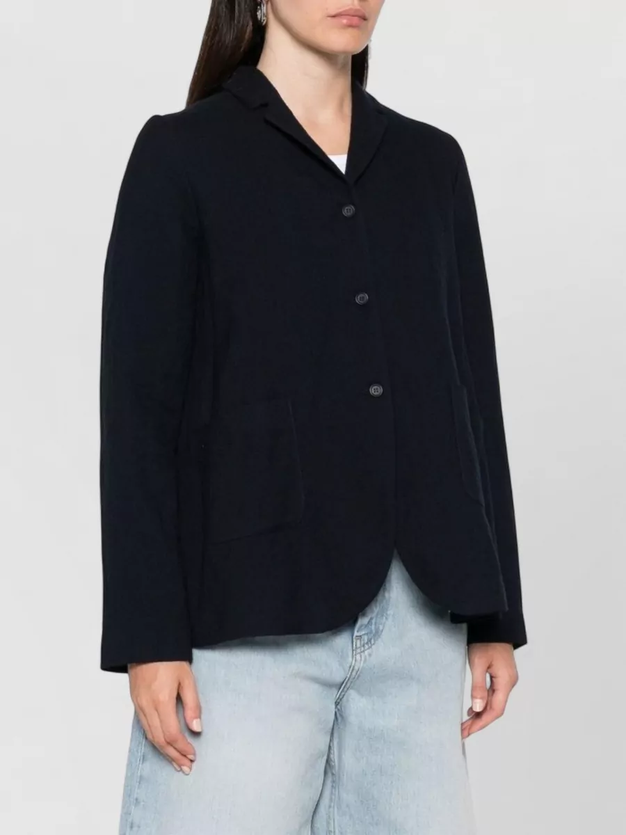 Apuntob Single-Breasted Wool And Cotton Coat