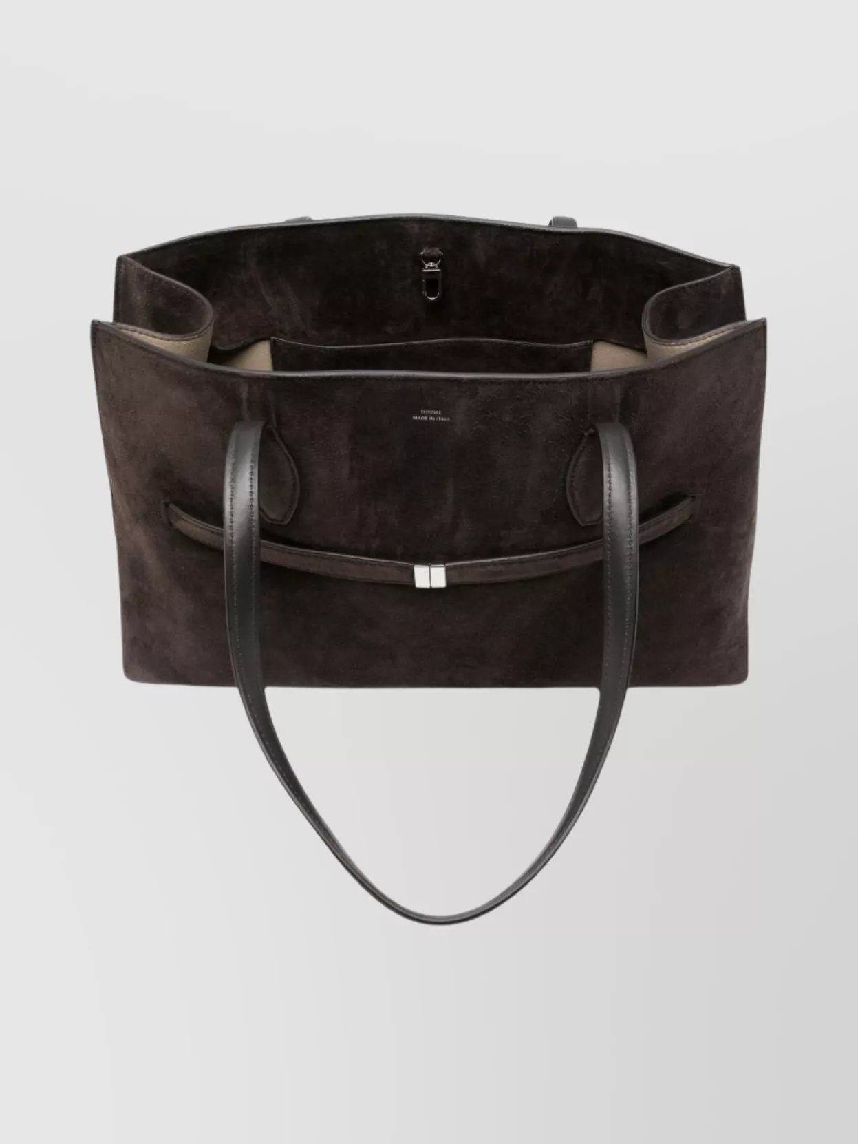 Totême Suede Leather Rectangular Tote Bag