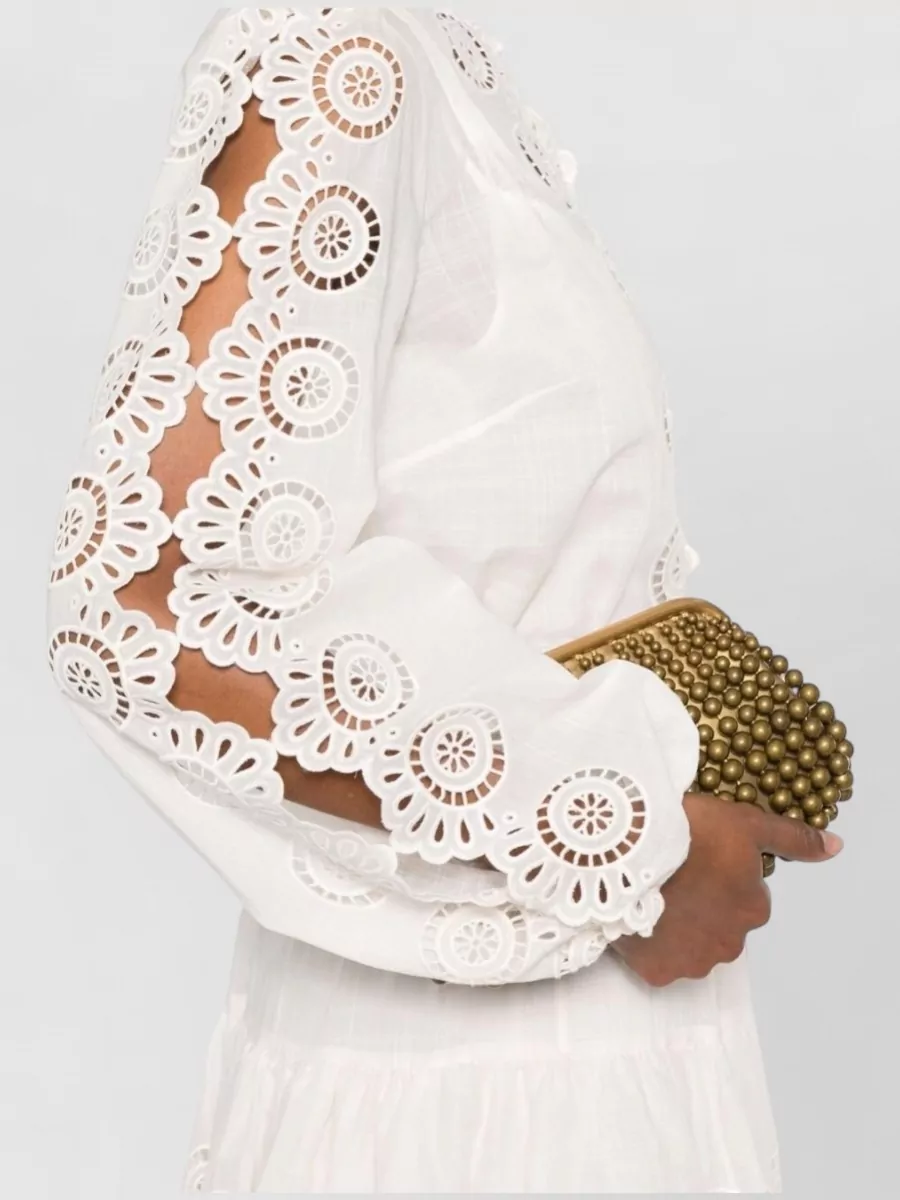 Zimmermann Embroidered Cotton Blouse