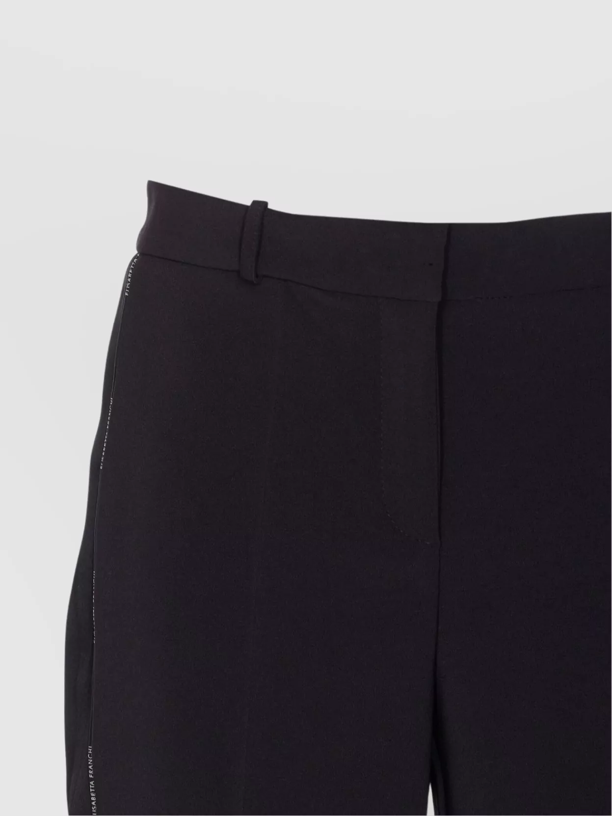 Elisabetta Franchi Tailored Straight Fit Trousers With Side Stripe