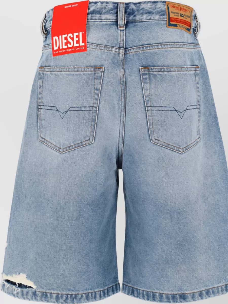 Diesel High Waist De Sire Casual Denim Shorts