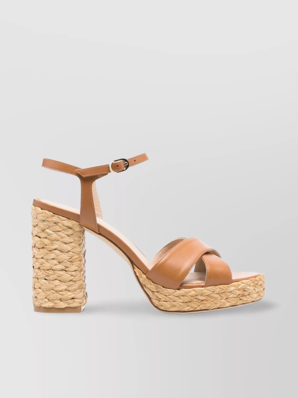 Stuart Weitzman Almond Toe High Heel Platform Sandals