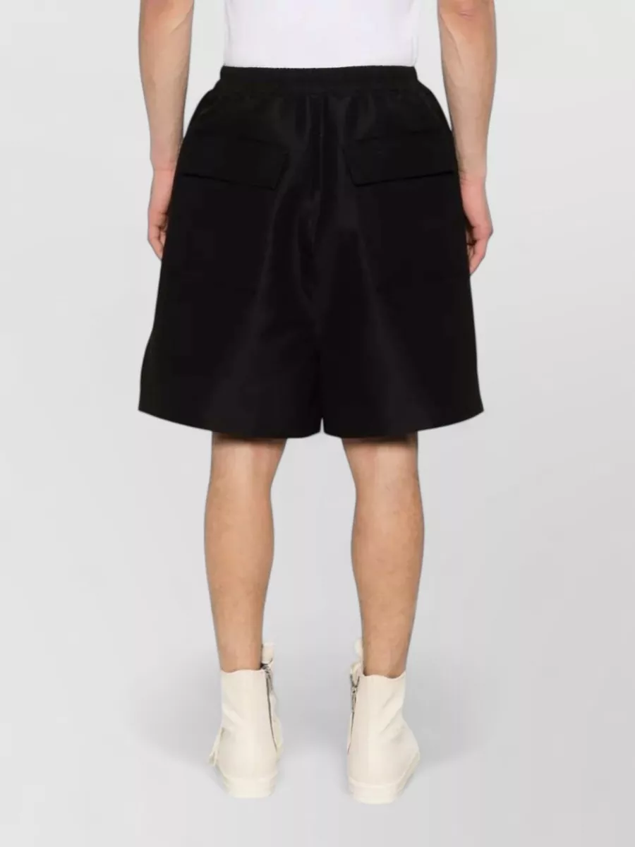 Rick Owens Cotton Nylon Drop-Crotch Shorts