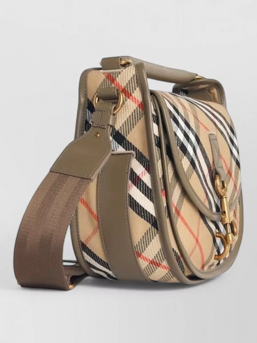 Burberry B Clip Small Fabric Cross-Body Bag