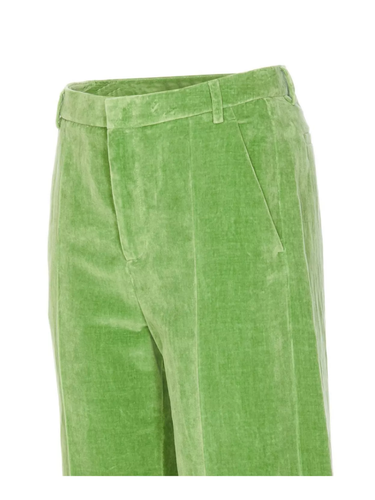 Valentino Garavani Velvet Trousers With Jacquard Hem