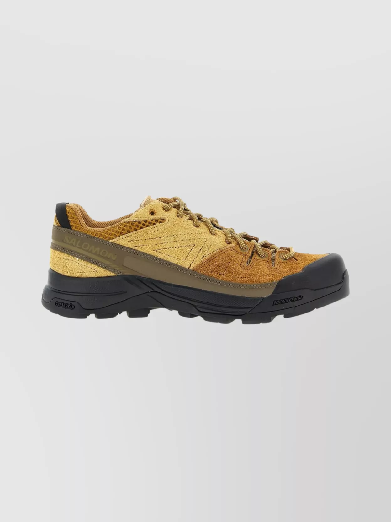 Salomon Suede Sneakers With Reinforced Toe And Textured Upper