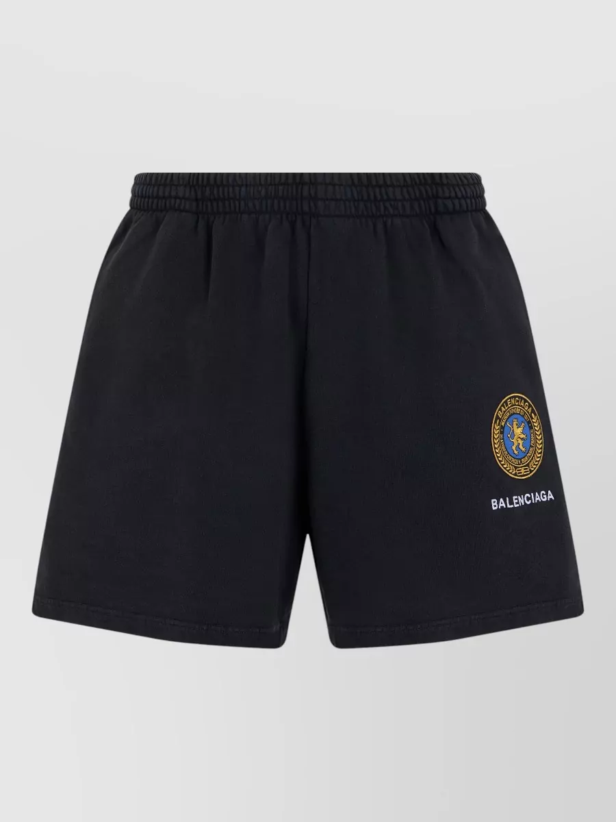 Balenciaga Logo-embroidered tailored shorts