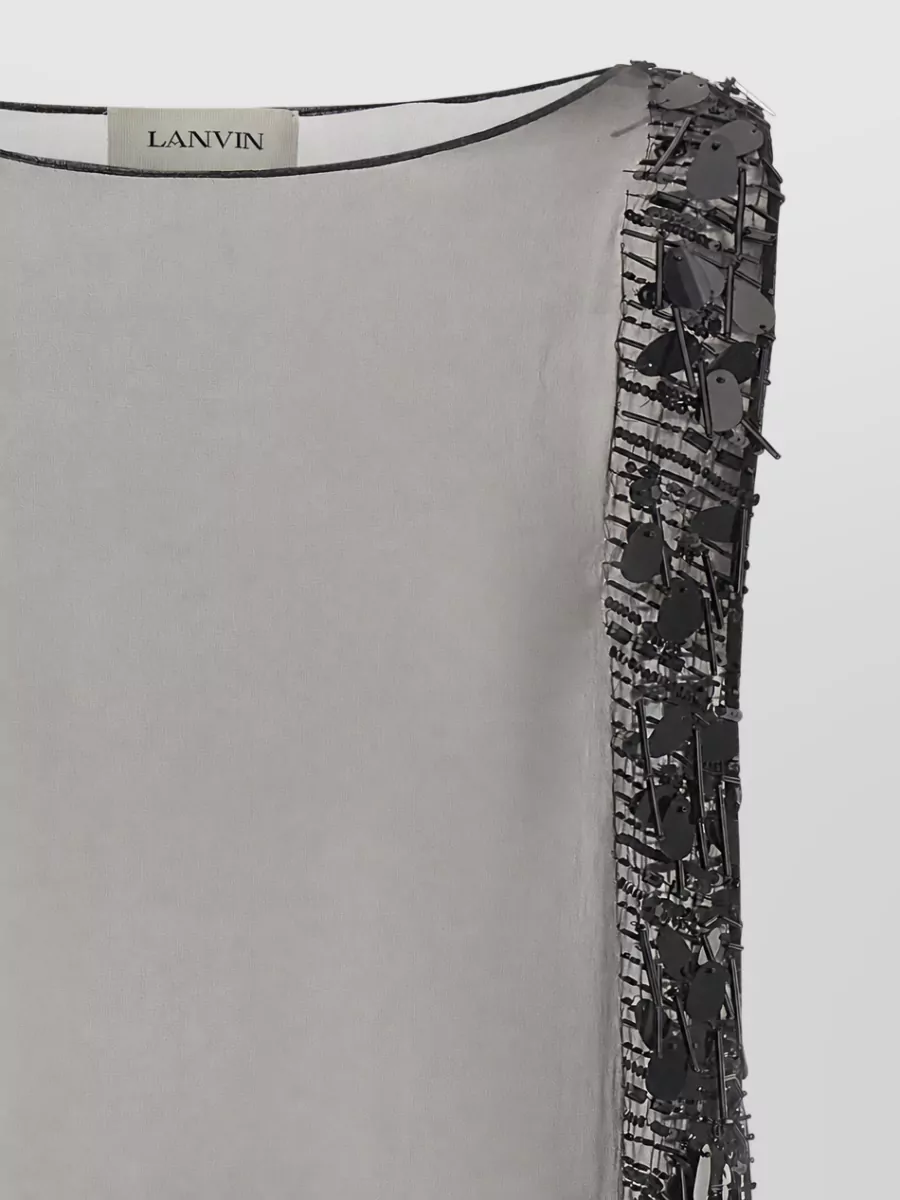 Lanvin Silk Embroidered Tunic Dress