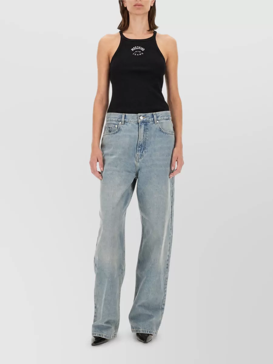 Moschino Denim Straight-Leg Jeans