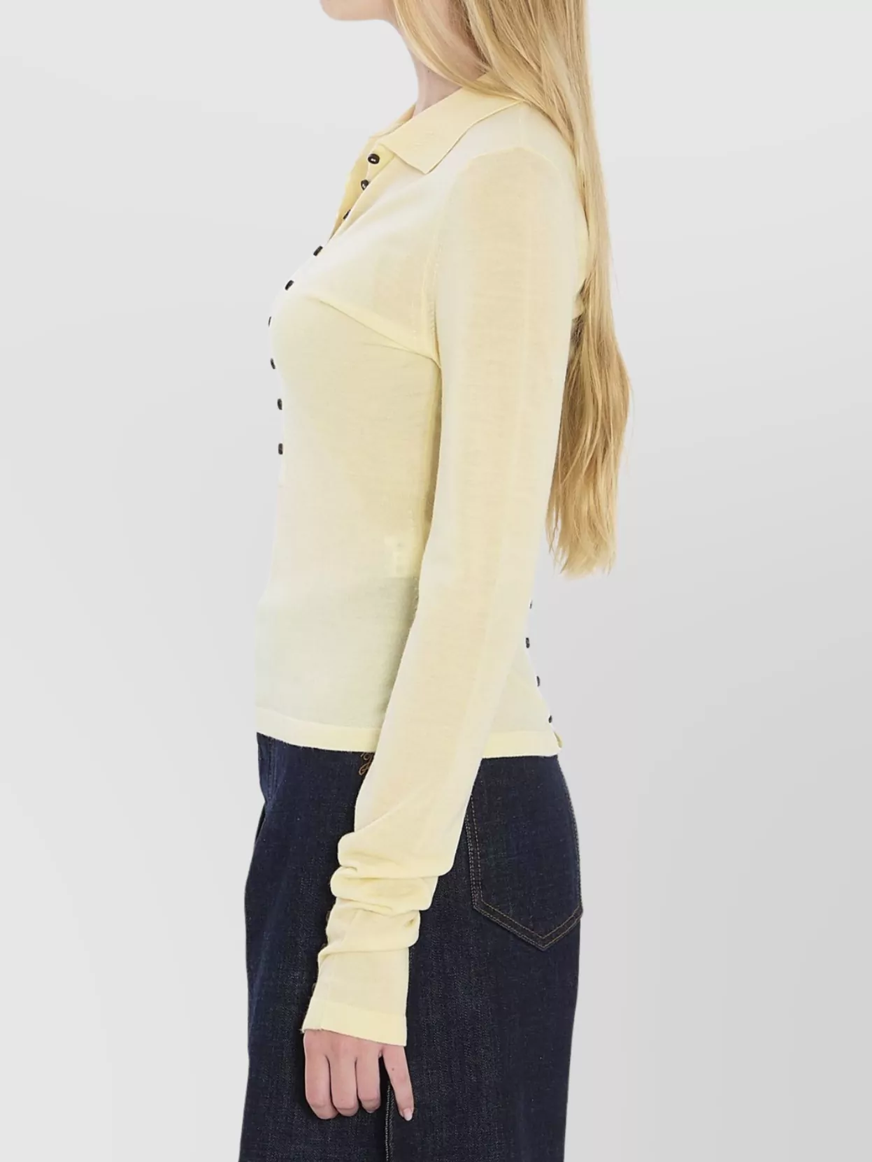 Jacquemus Merino Wool Blend Fitted Knit Top