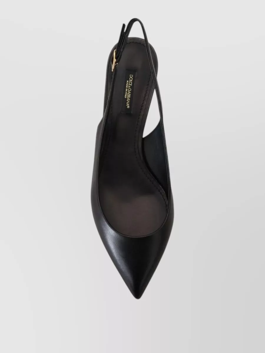 Dolce&Gabbana Leather Slingback Sandals
