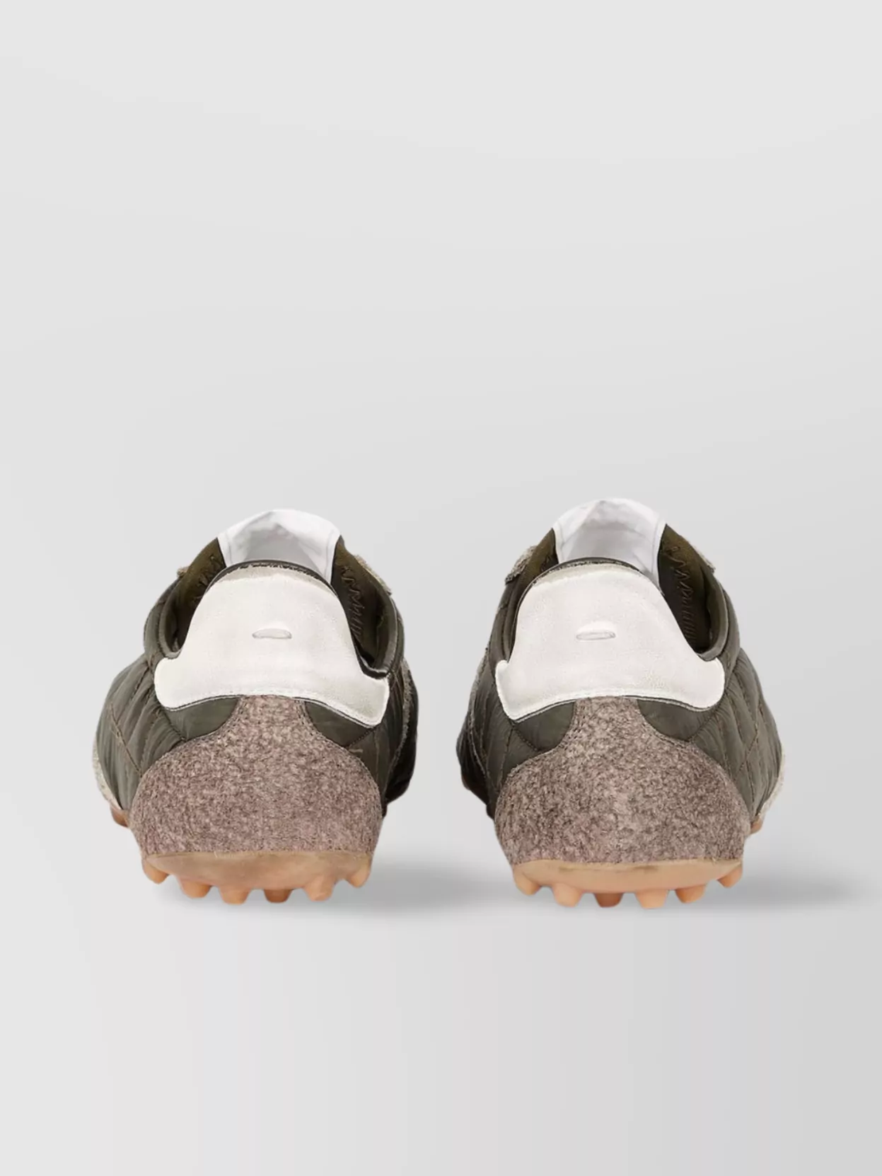 Maison Margiela Low-Top Leather Sneakers With Quilted Panels