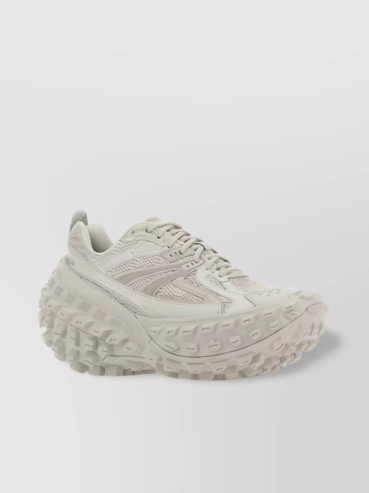 Shop Balenciaga Nylon And Mesh Bouncer Sneakers With Chunky Sole