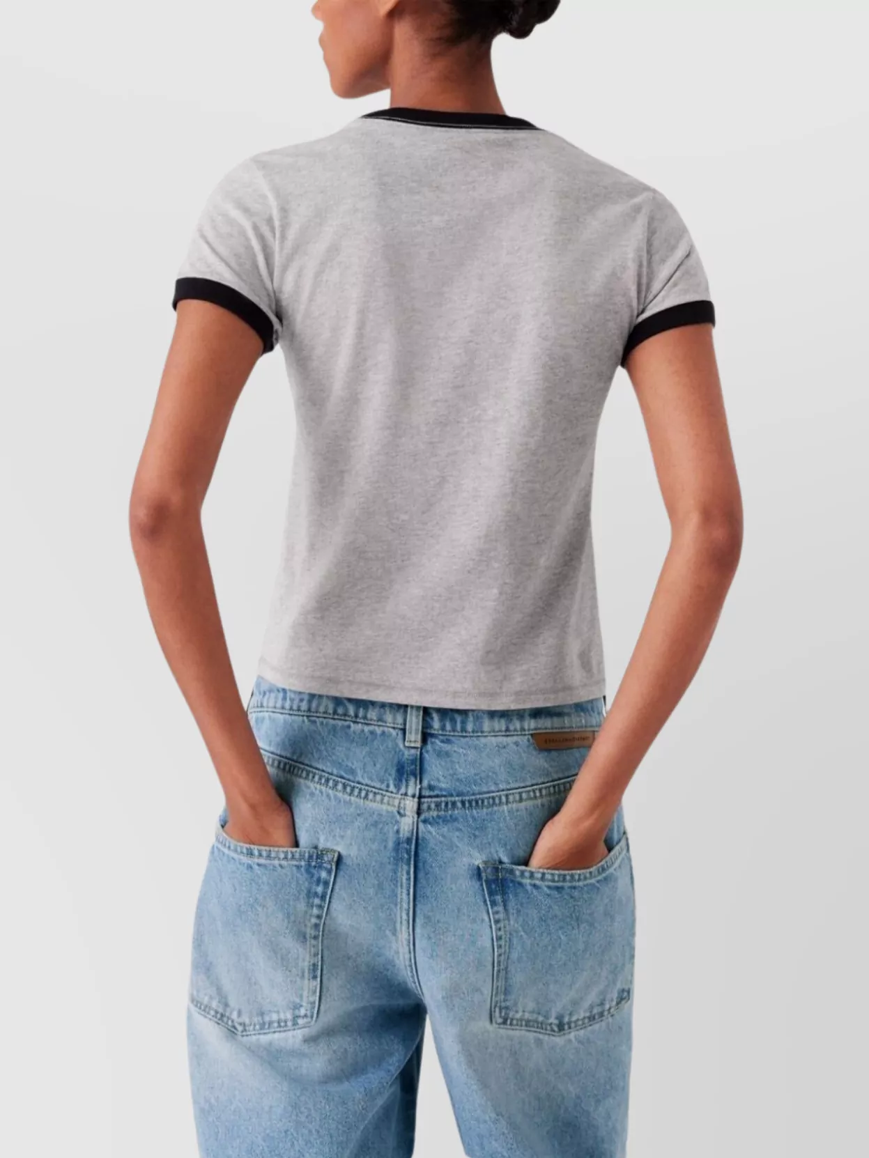 Stella Mccartney Floral Logo Embroidered T-Shirt