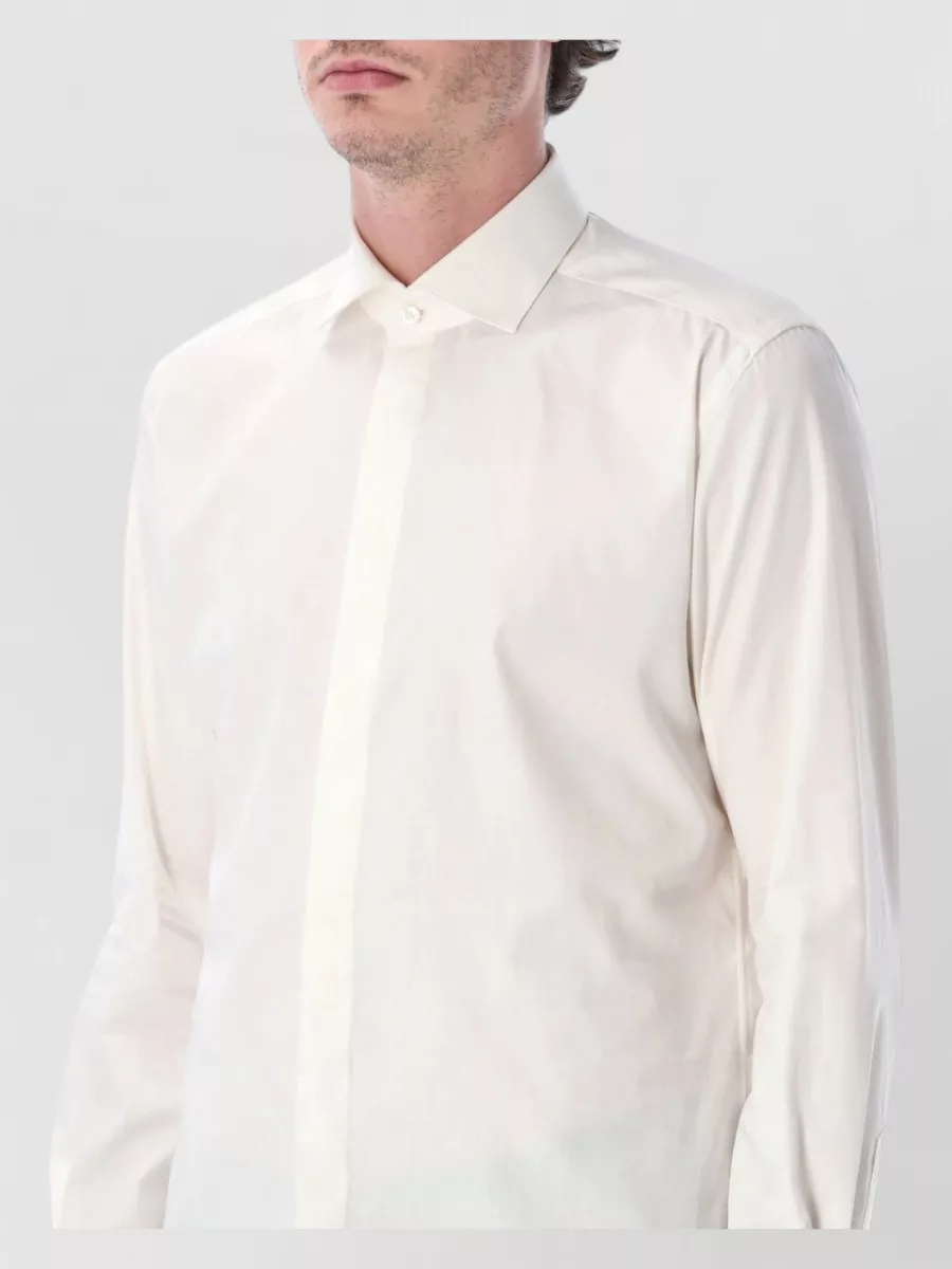 Xacus Cotton Tailored French Collar Shirt