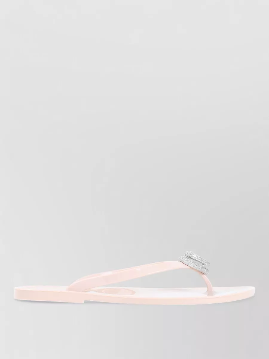 Mach & Mach Crystal-Embellished Thong Sandals