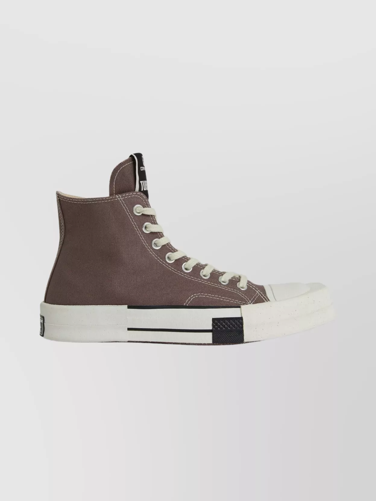 Rick Owens Drkshdw High Top Sneakers Featuring Contrast Stitching