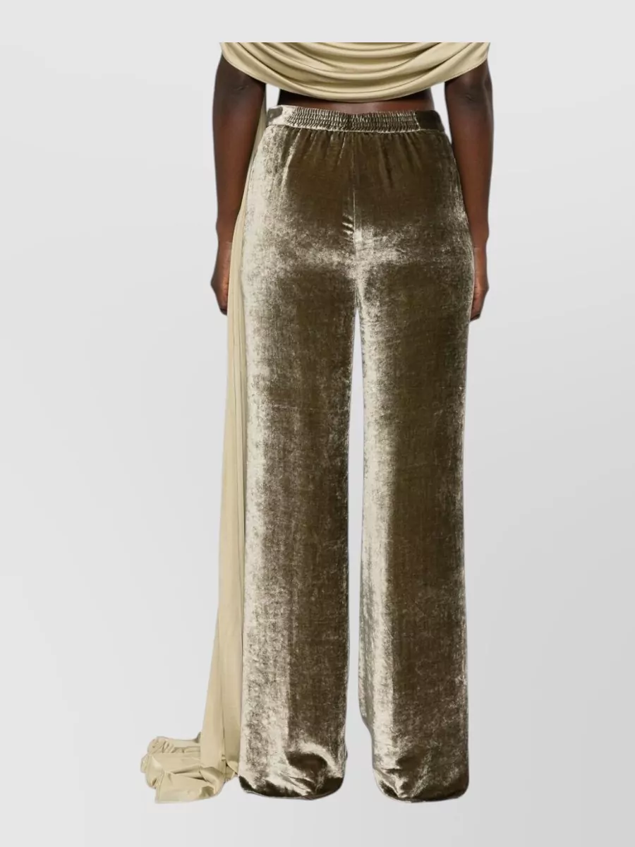 Etro Velvet Wide-Leg Relaxed-Fit Trousers