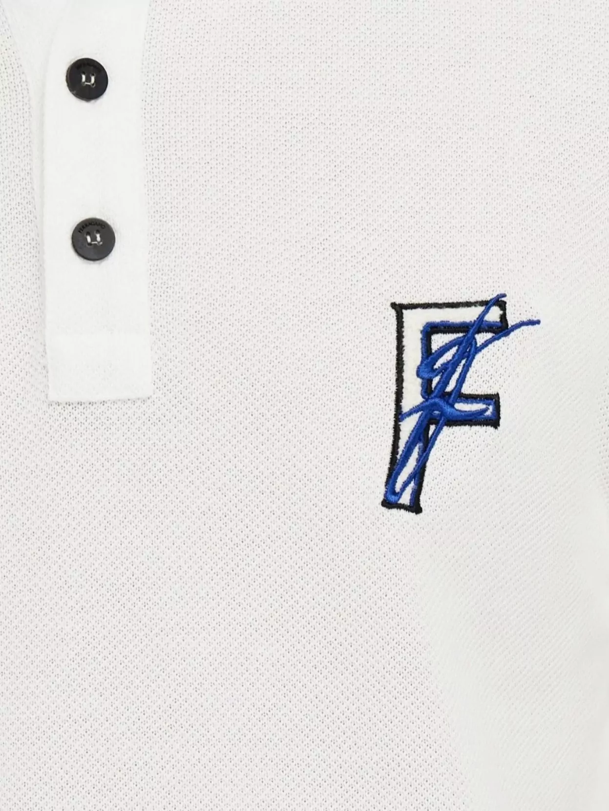 Ferragamo Cotton Polo Shirt With Traditional Collar And Short Sleeves In Animal Print