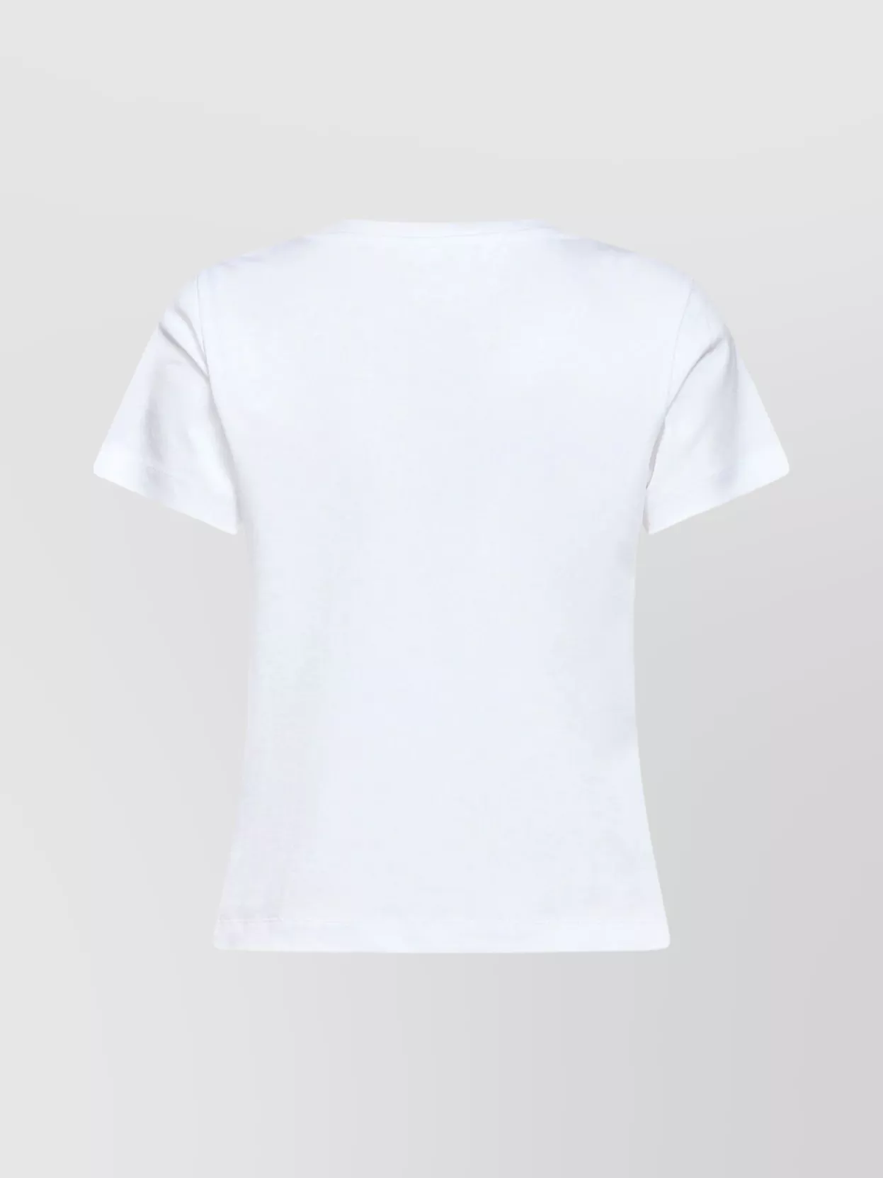 Moncler Crew Neck Short Sleeve T-shirt With Embroidery In White