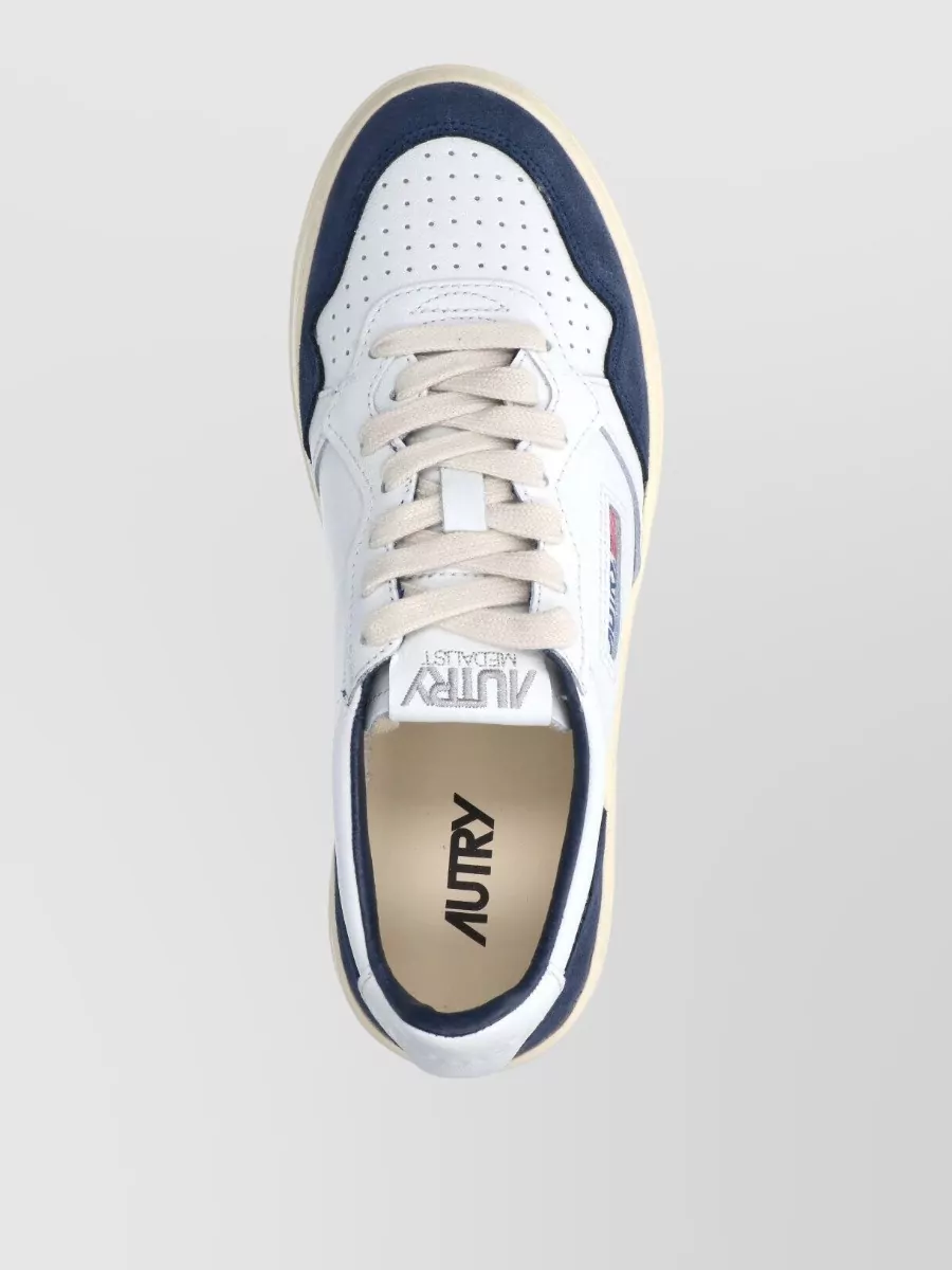 Autry Leather Low Top Lace-Up Sneakers