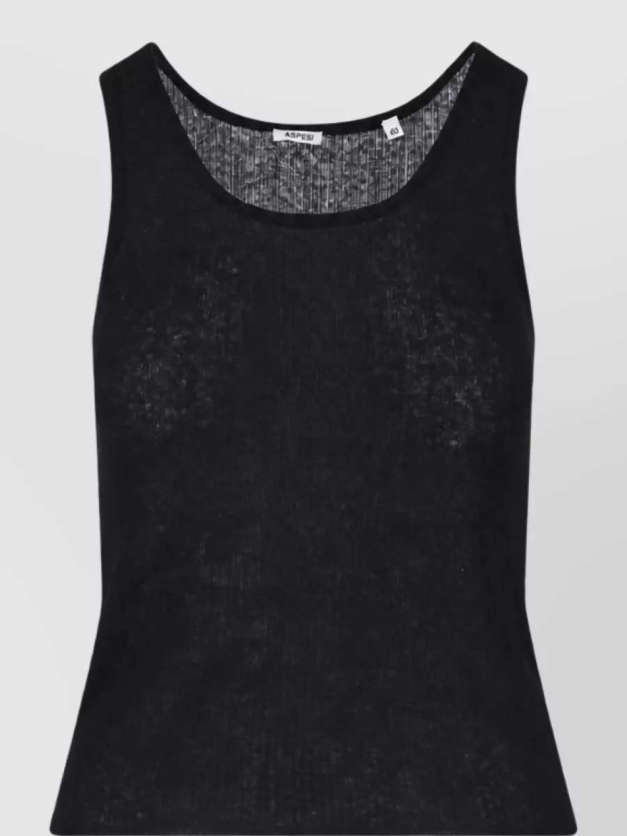 Aspesi cashmere wool long-sleeve knitted top