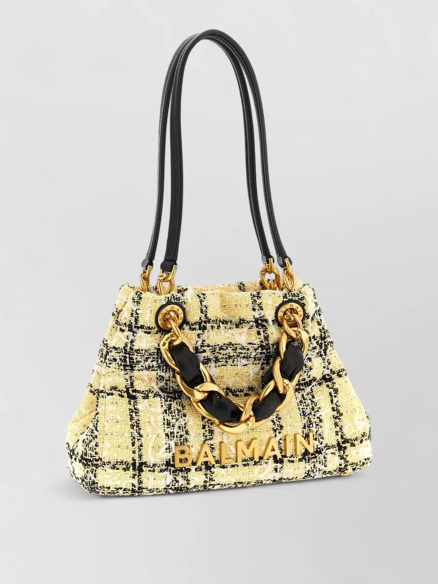 Balmain Small Cabas Tote Bag Chain Handles