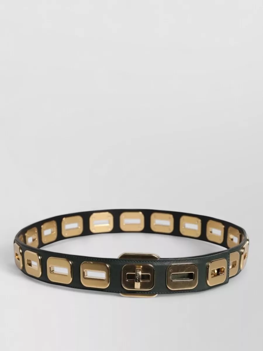 Dolce&Gabbana leather cutout belt