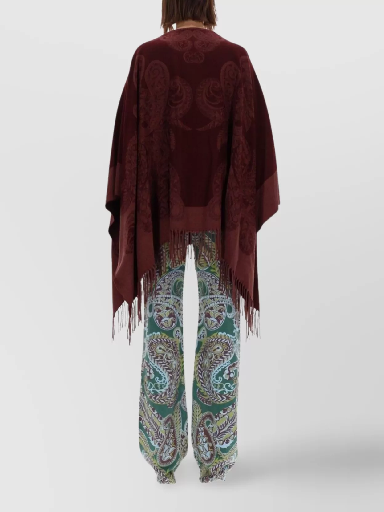 Etro Paisley Patterned Loose Fit Poncho