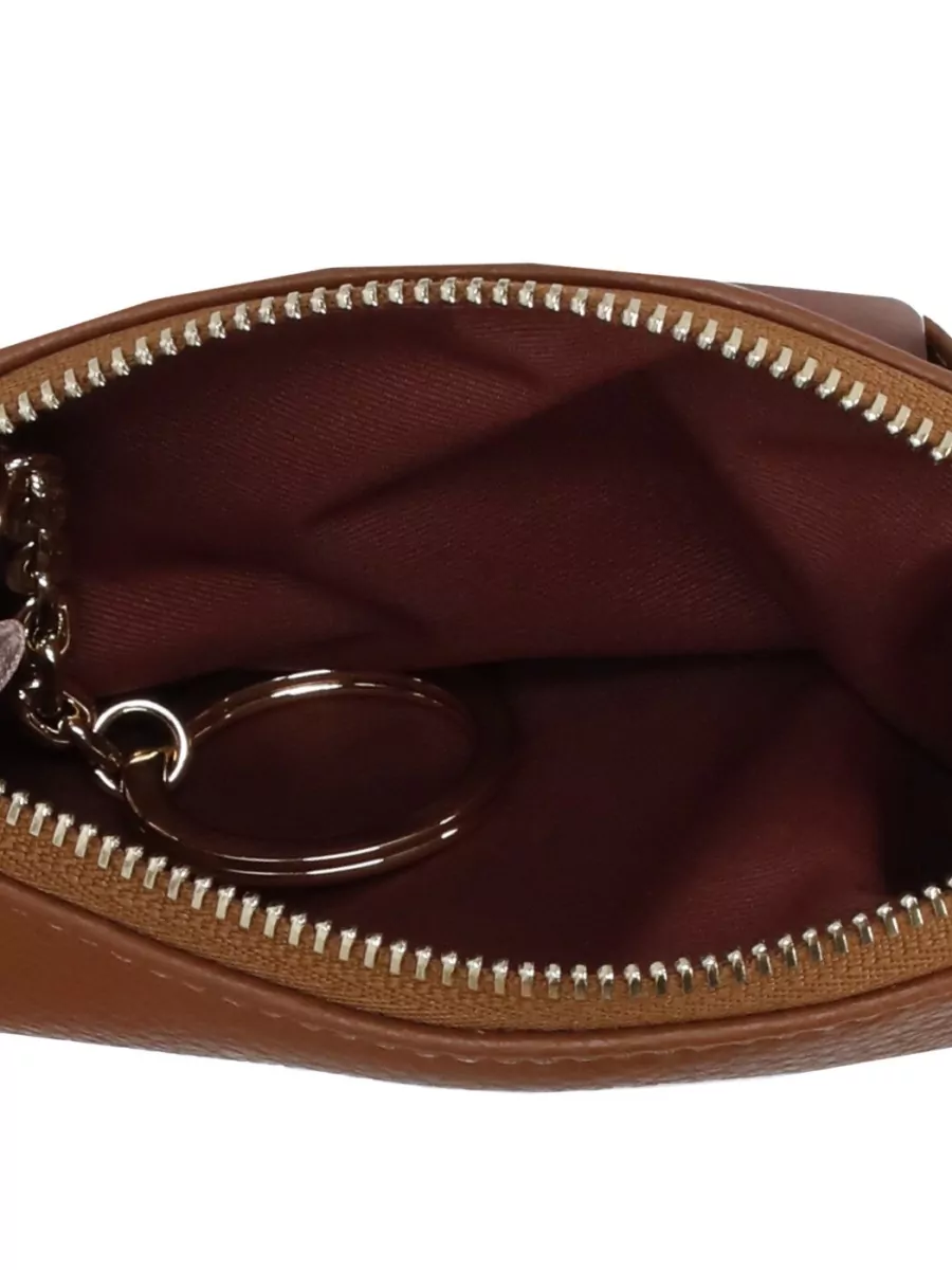 Coccinelle Womens Leather Wallet Metallic Ring Detail